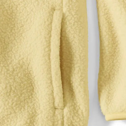 Unisex Snap Neck Fleece Pullover
