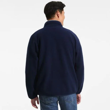 Unisex Snap Neck Fleece Pullover