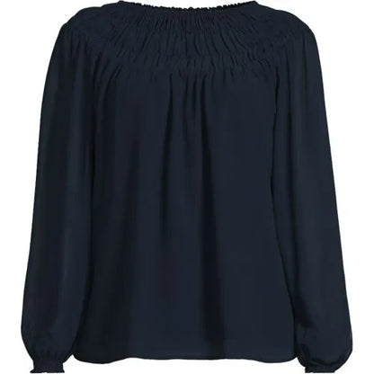 Women's Chiffon Scoop Neck Blouse