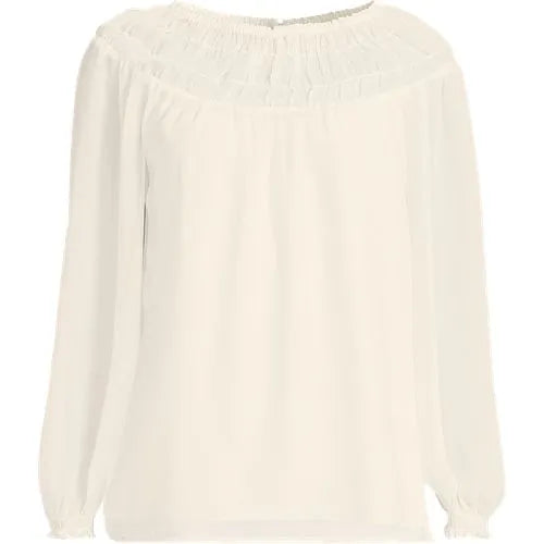 Women's Chiffon Scoop Neck Blouse