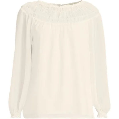 Women's Chiffon Scoop Neck Blouse