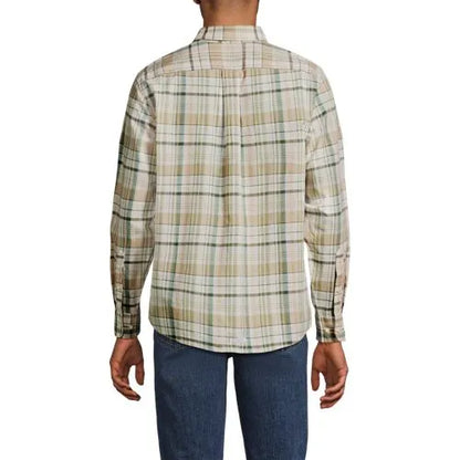 Men's Long Sleeve Madras Shirt