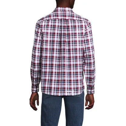 Men's Long Sleeve Madras Shirt