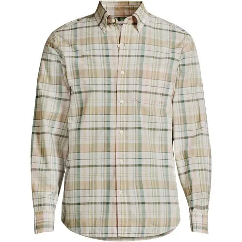 Men's Long Sleeve Madras Shirt