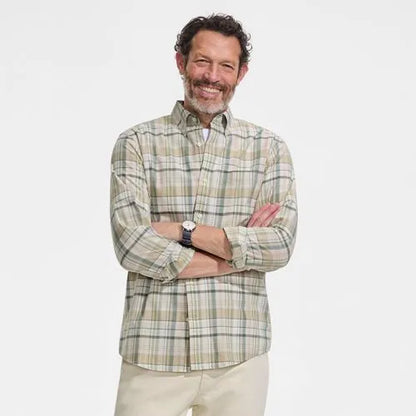 Men's Long Sleeve Madras Shirt