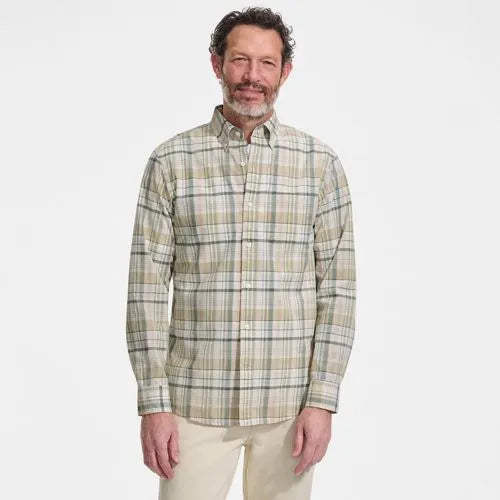 Men's Long Sleeve Madras Shirt