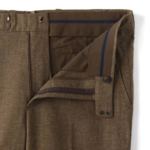 Men's Classic Fit Linen Blend Polished Trouser