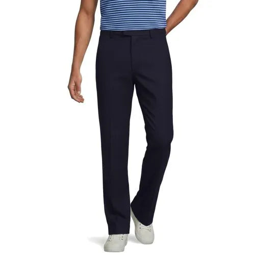 Men's Classic Fit Linen Blend Polished Trouser
