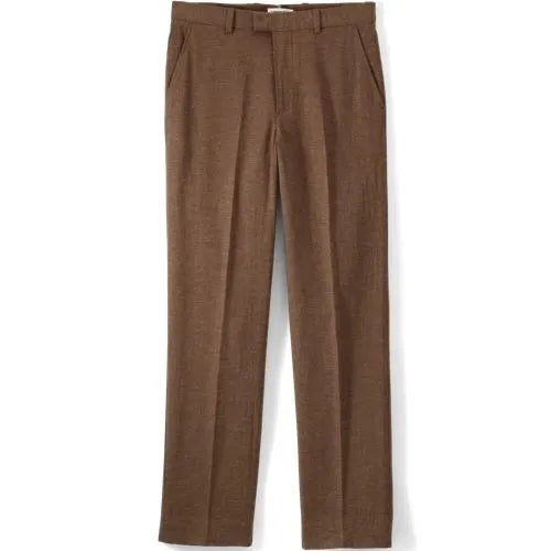 Men's Classic Fit Linen Blend Polished Trouser