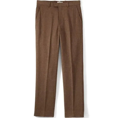 Men's Classic Fit Linen Blend Polished Trouser