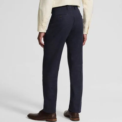 Men's Classic Fit Linen Blend Polished Trouser