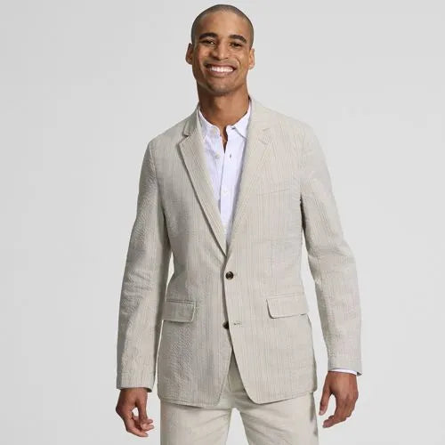 Men's Classic Fit Seersucker Blazer