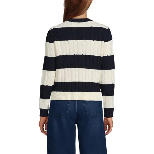 Women's Drifter Classic Cable Crew Neck Sweater