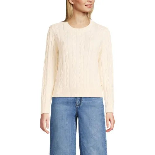 Women's Drifter Classic Cable Crew Neck Sweater