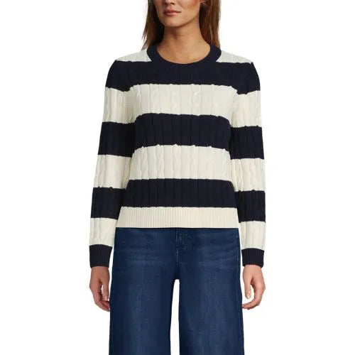 Women's Drifter Classic Cable Crew Neck Sweater