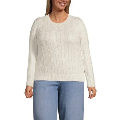 Women's Drifter Classic Cable Crew Neck Sweater