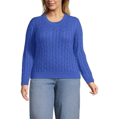 Women's Drifter Classic Cable Crew Neck Sweater
