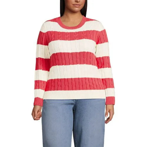 Women's Drifter Classic Cable Crew Neck Sweater