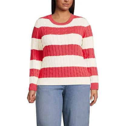 Women's Drifter Classic Cable Crew Neck Sweater