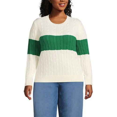 Women's Drifter Classic Cable Crew Neck Sweater