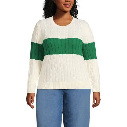 Women's Drifter Classic Cable Crew Neck Sweater