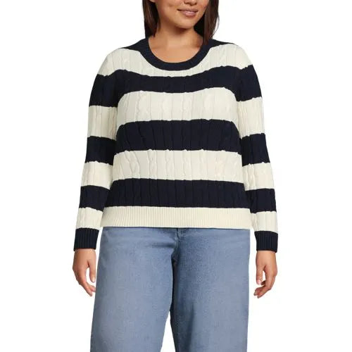 Women's Drifter Classic Cable Crew Neck Sweater