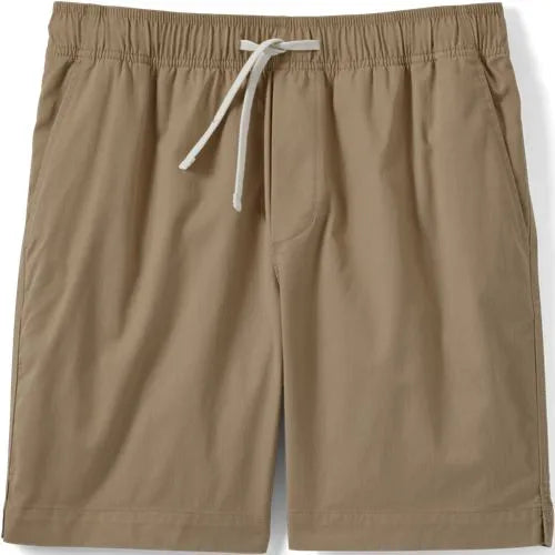Men's 7" Lightweight Twill Pull On Deck Short