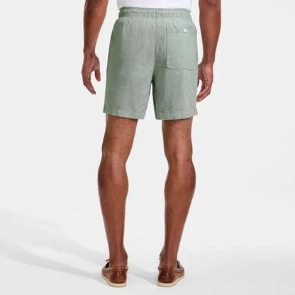 Men's 7" Linen Blend Pull On Deck Short