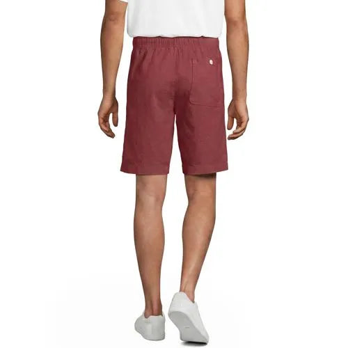 Men's 9" Linen Blend Pull On Deck Short