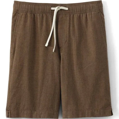 Men's 9" Linen Blend Pull On Deck Short