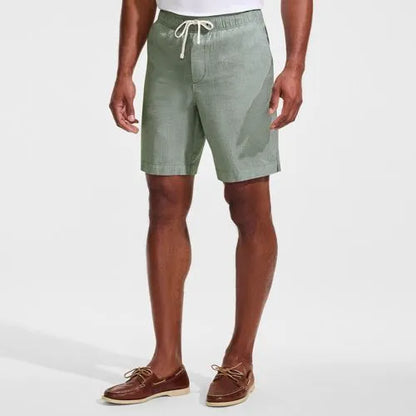 Men's 9" Linen Blend Pull On Deck Short
