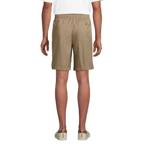 Men's 9" Lightweight Twill Pull On Deck Short