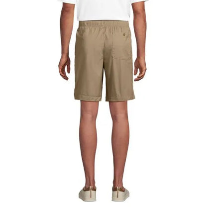 Men's 9" Lightweight Twill Pull On Deck Short