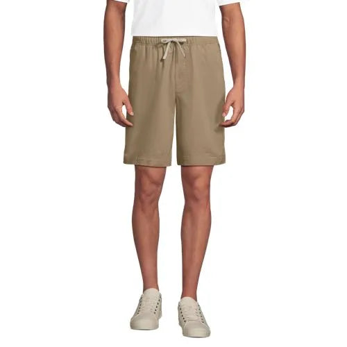 Men's 9" Lightweight Twill Pull On Deck Short