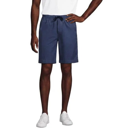Men's 9" Lightweight Twill Pull On Deck Short