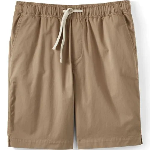 Men's 9" Lightweight Twill Pull On Deck Short