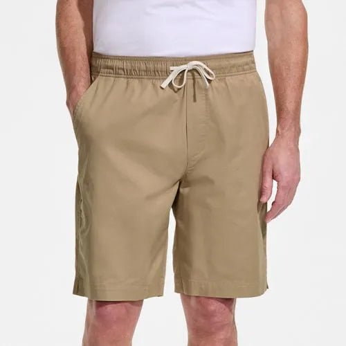 Men's 9" Lightweight Twill Pull On Deck Short