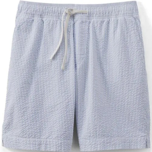 Men's 7" Seersucker Pull On Deck Short