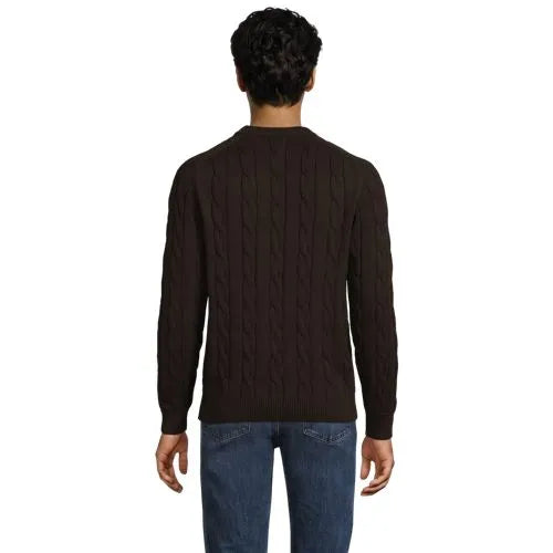 Men's Long Sleeve Drifter Cable Crewneck Sweater