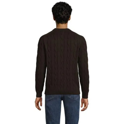 Men's Long Sleeve Drifter Cable Crewneck Sweater