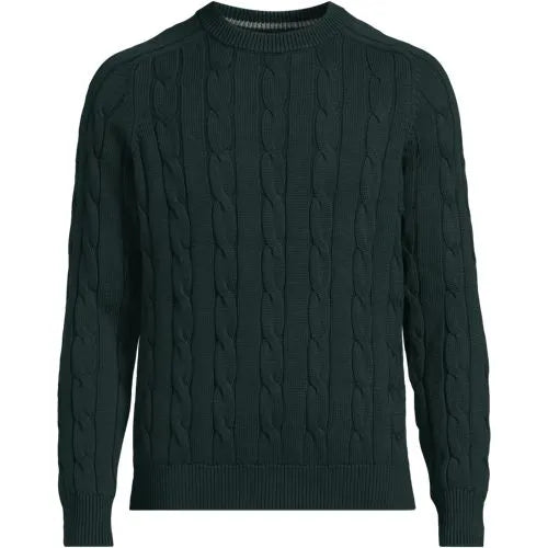 Men's Long Sleeve Drifter Cable Crewneck Sweater