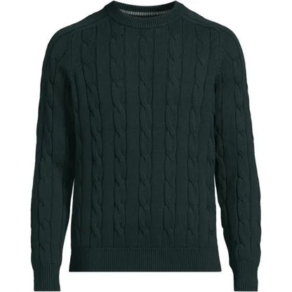 Men's Long Sleeve Drifter Cable Crewneck Sweater