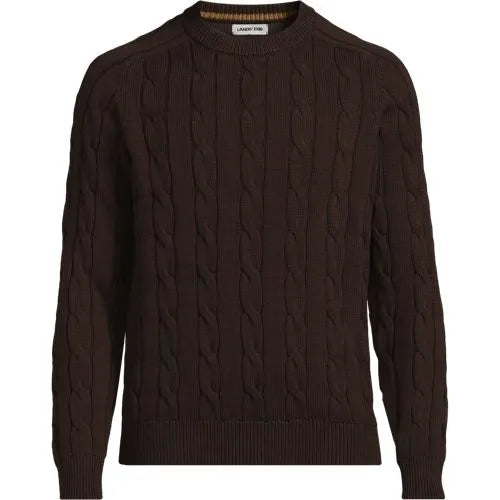 Men's Long Sleeve Drifter Cable Crewneck Sweater