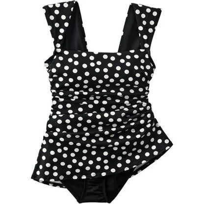 Women's NEW Smoothing Square Neck Ruched Swim Dress Swimsuit