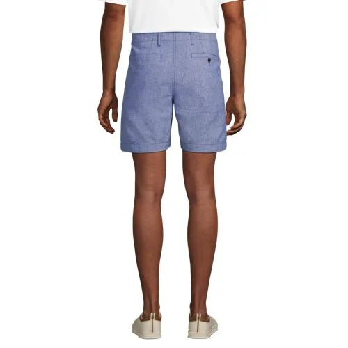 Men's 7" Classic Fit Linen Cotton Short