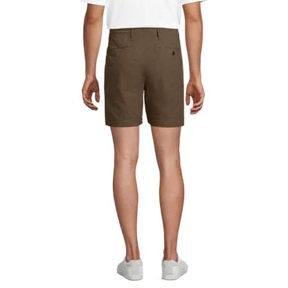 Men's 7" Classic Fit Linen Cotton Short