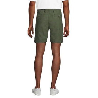 Men's 7" Classic Fit Linen Cotton Short