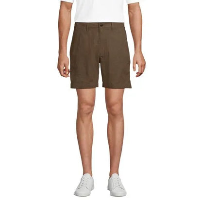 Men's 7" Classic Fit Linen Cotton Short