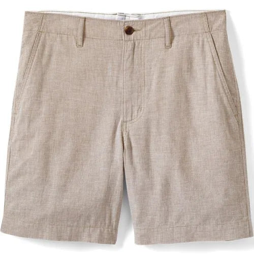 Men's 7" Classic Fit Linen Cotton Short