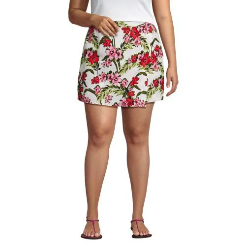 Women's Linen Above the Knee Skort